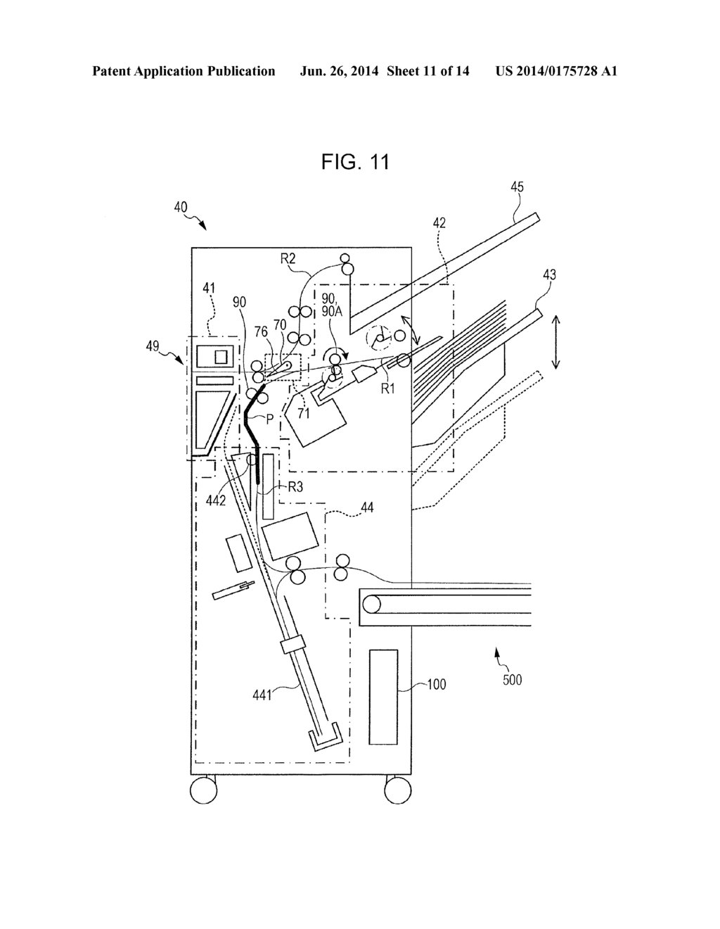 RECORDING MATERIAL PROCESSING APPARATUS AND IMAGE FORMING SYSTEM - diagram, schematic, and image 12