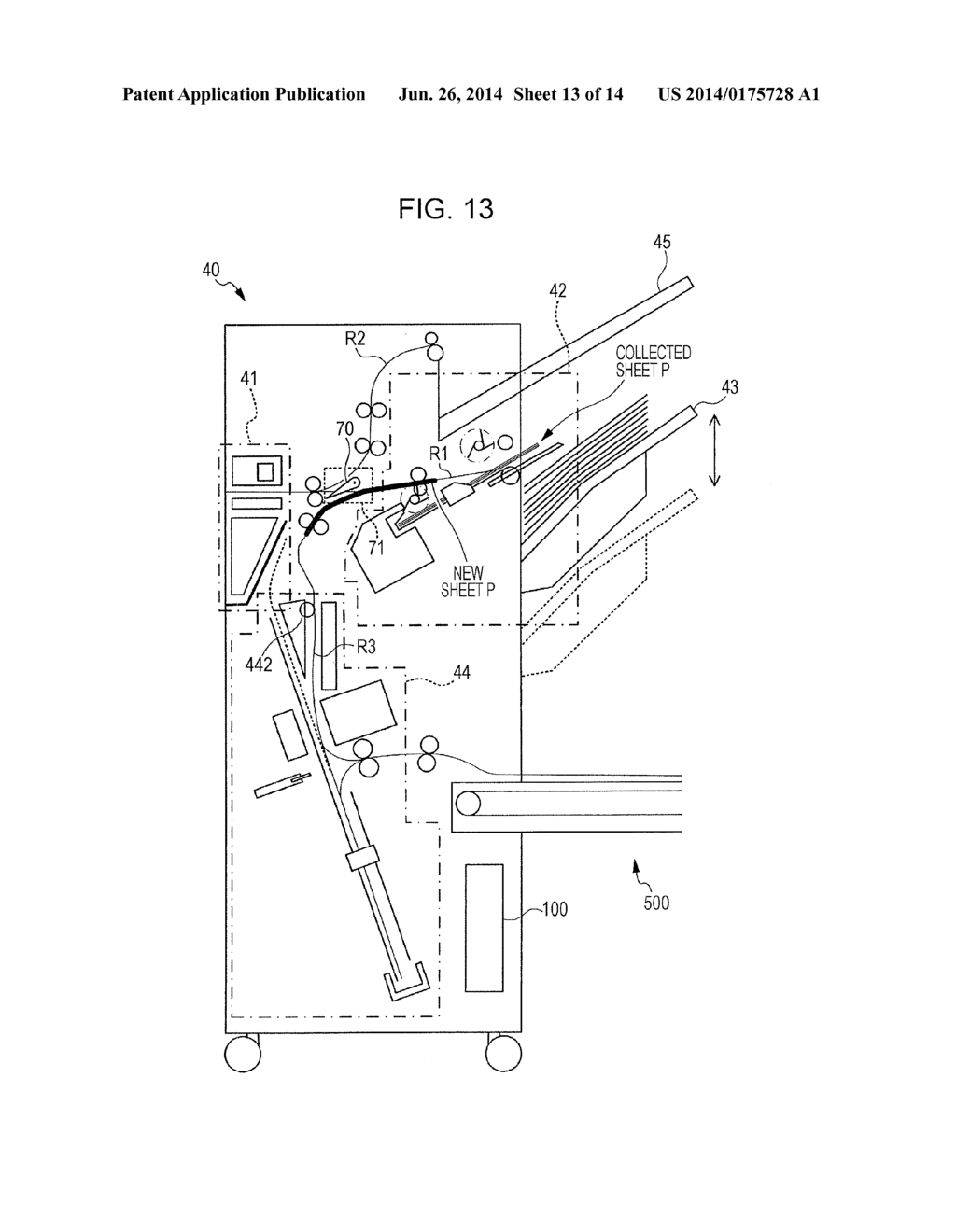 RECORDING MATERIAL PROCESSING APPARATUS AND IMAGE FORMING SYSTEM - diagram, schematic, and image 14