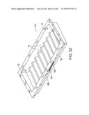 INTEGRATED BLACKJACK HOLE CARD READERS AND CHIP RACKS, AND IMPROVED COVERS     FOR CHIP RACKS diagram and image