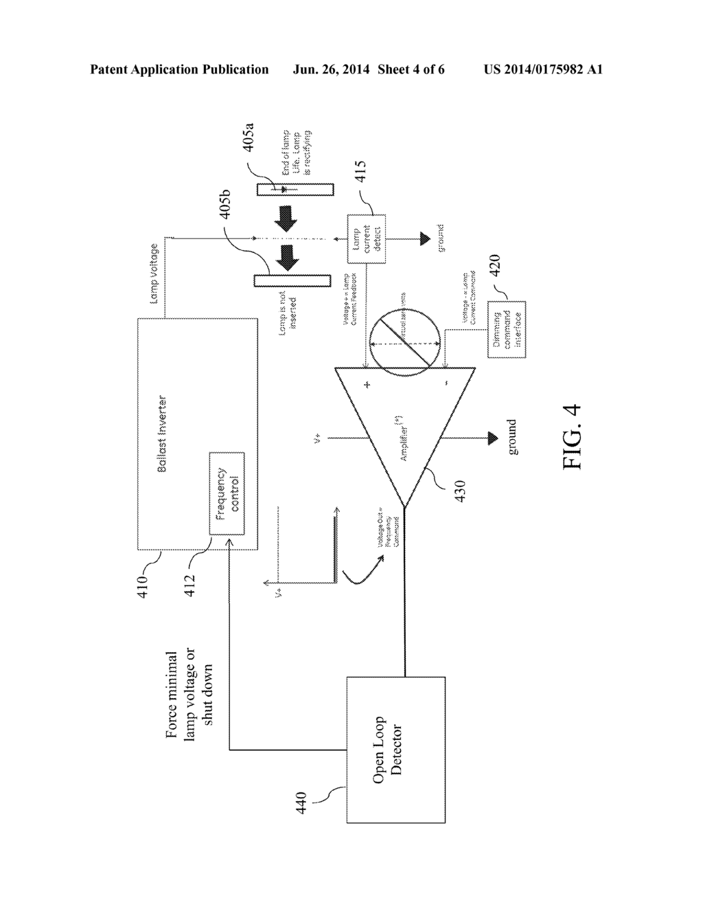 FAULT PROTECTION SYSTEM AND METHOD FOR FLUORESCENT LAMP BALLASTS - diagram, schematic, and image 05