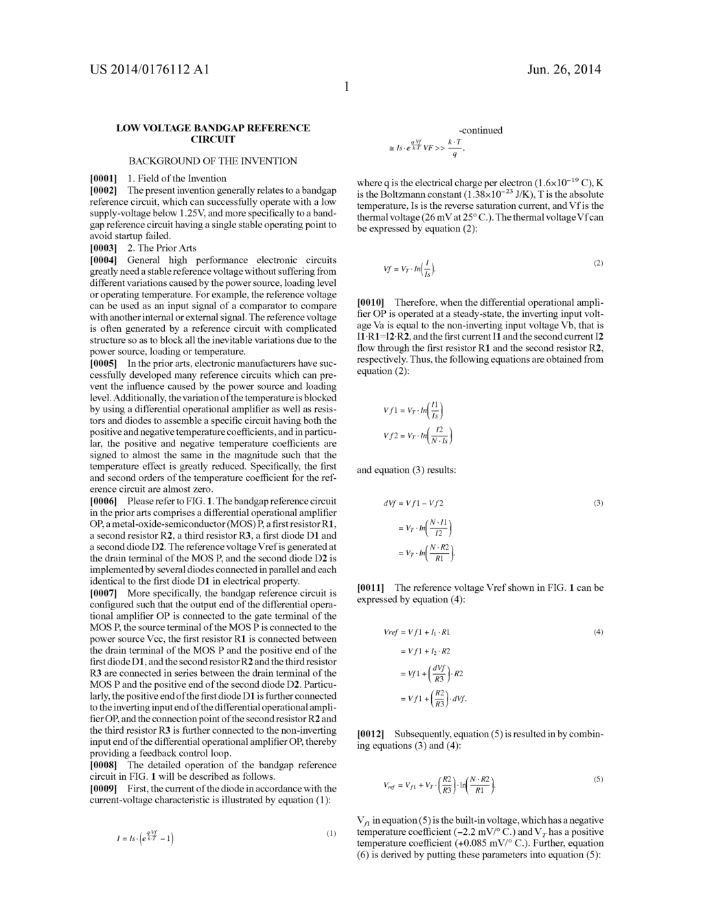 LOW VOLTAGE BANDGAP REFERENCE CIRCUIT - diagram, schematic, and image 08