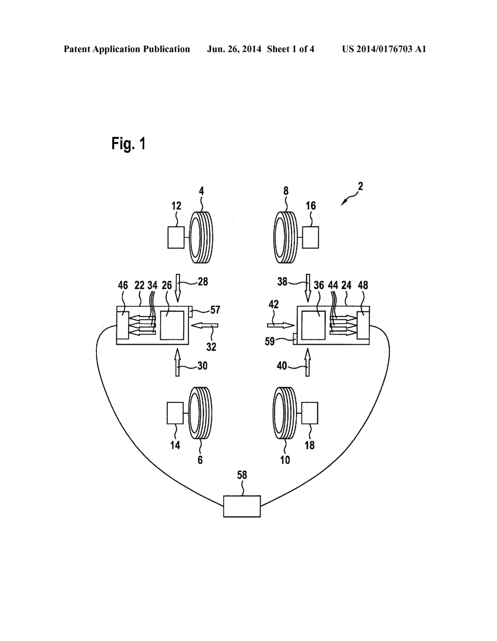 DEVICE AND METHOD FOR MEASURING THE RUNNING GEAR OF A MOTOR VEHICLE - diagram, schematic, and image 02