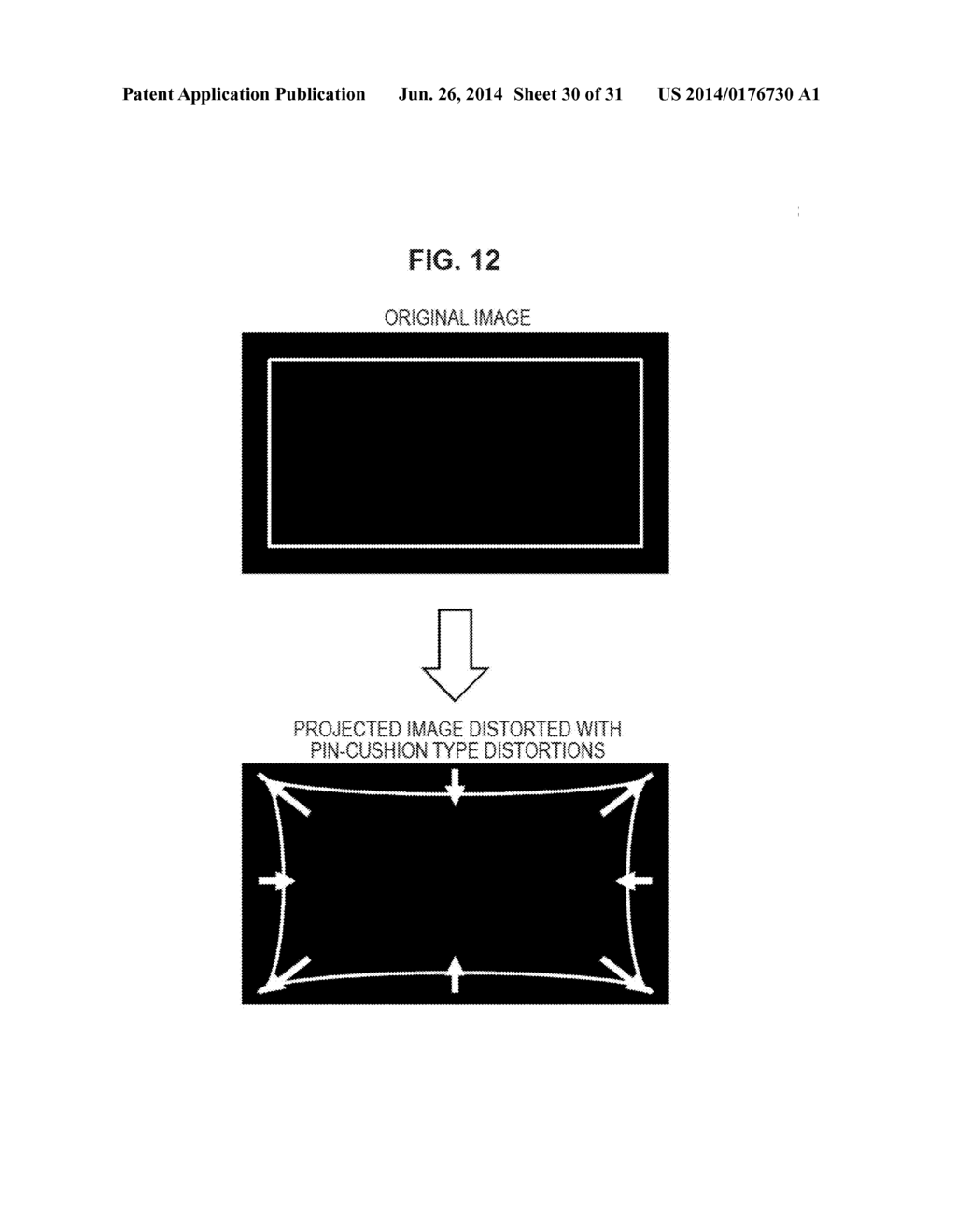PROJECTION-TYPE IMAGE DISPLAY DEVICE, IMAGE PROJECTION METHOD, AND     COMPUTER PROGRAM - diagram, schematic, and image 31