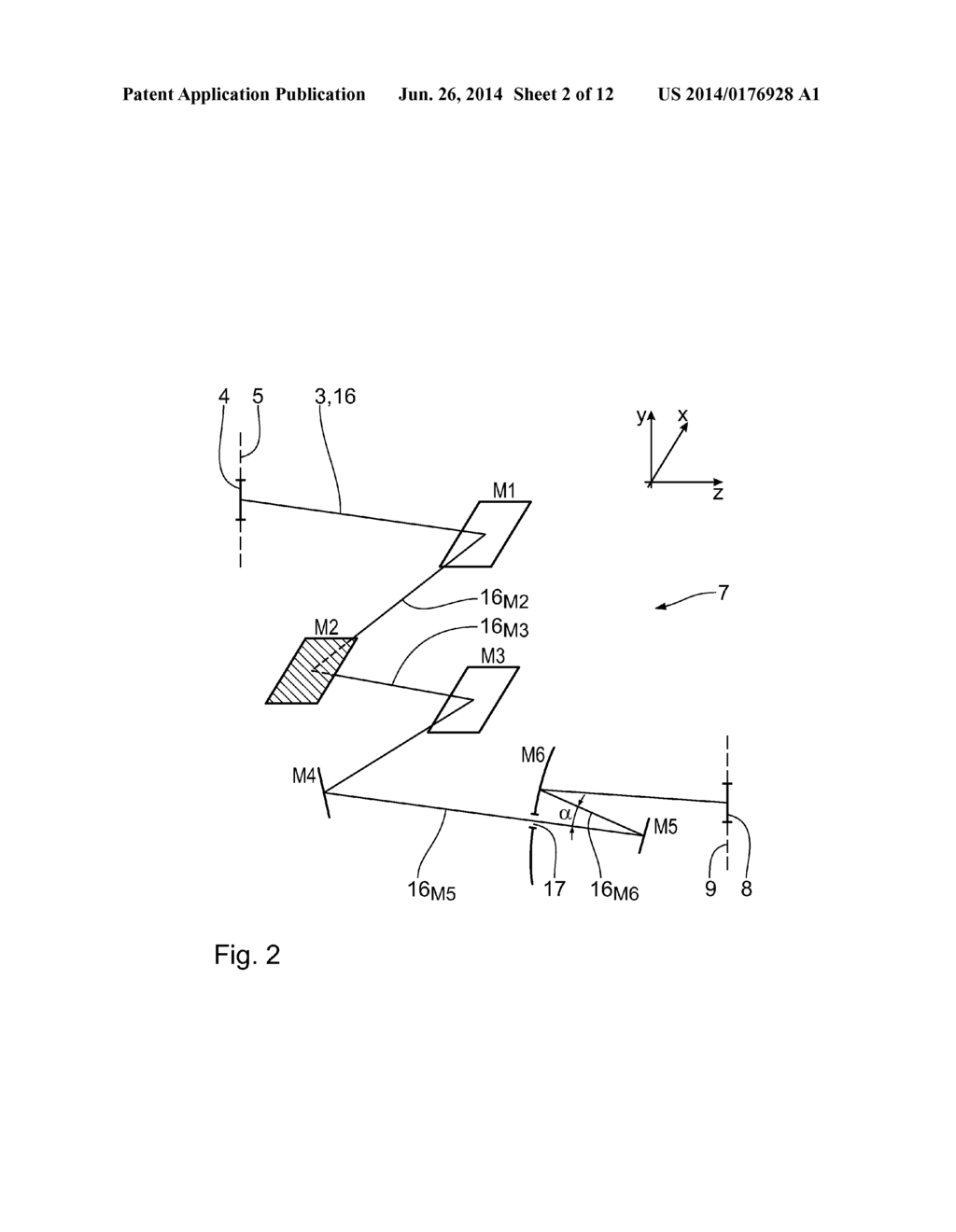 IMAGING CATOPTRIC EUV PROJECTION OPTICAL UNIT - diagram, schematic, and image 03