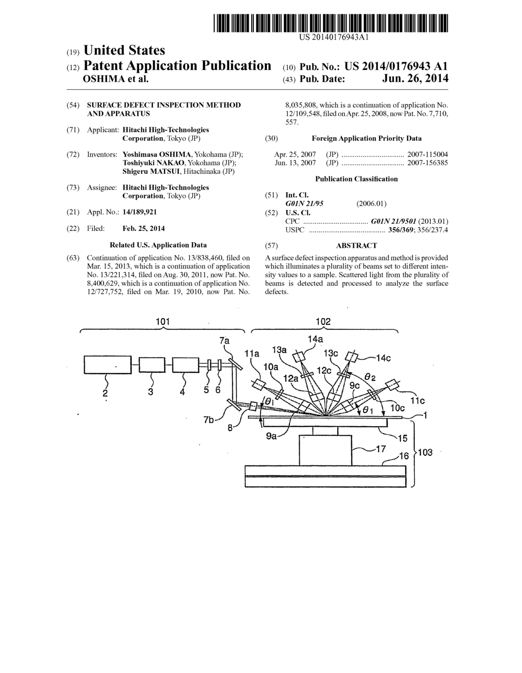 SURFACE DEFECT INSPECTION METHOD AND APPARATUS - diagram, schematic, and image 01