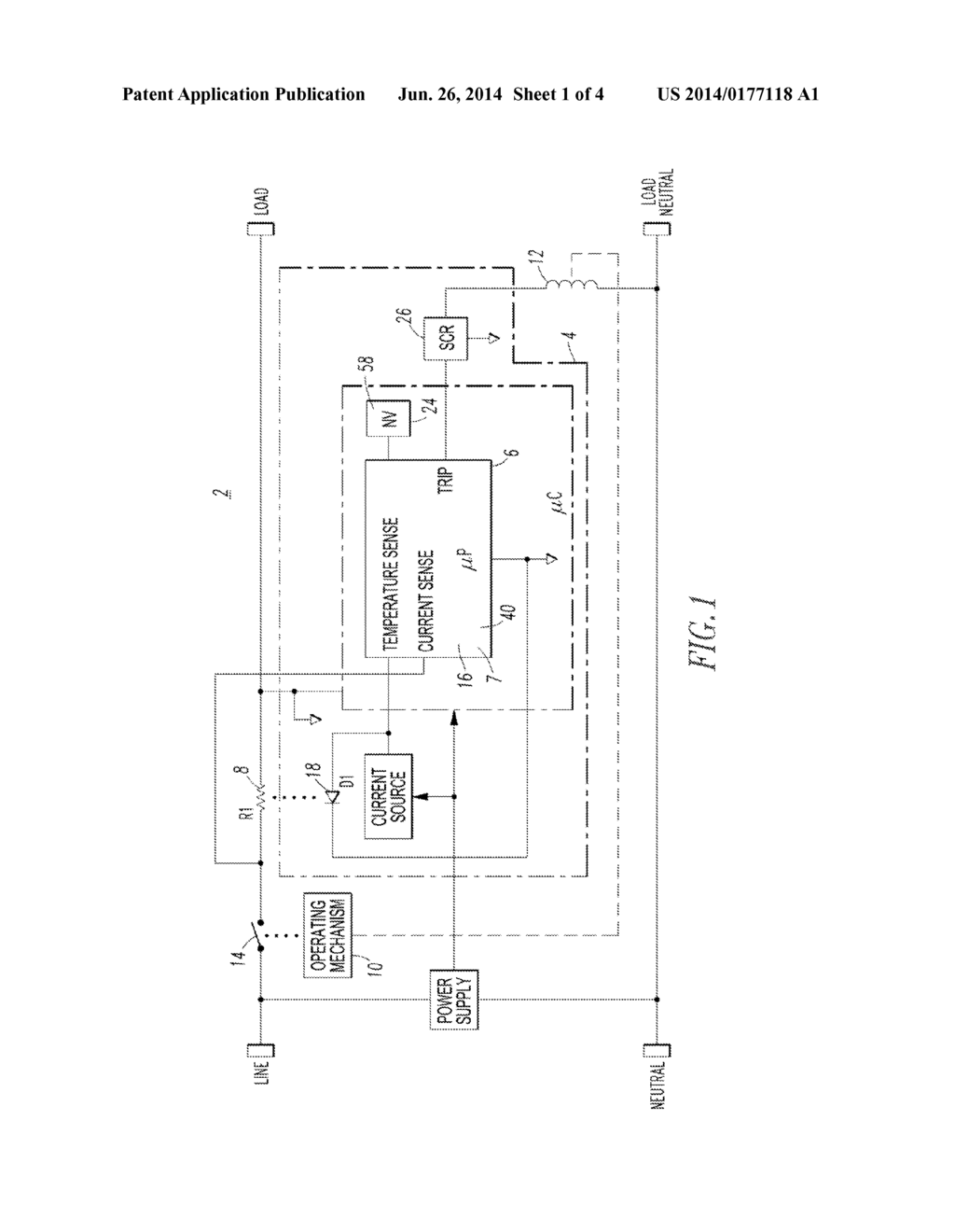 APPARATUS AND METHOD OF ADAPTIVE ELECTRONIC OVERLOAD PROTECTION - diagram, schematic, and image 02