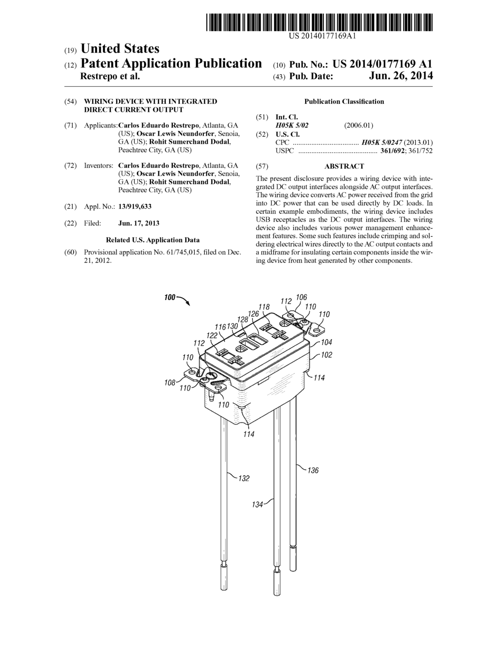 Wiring Device with Integrated Direct Current Output - diagram, schematic, and image 01