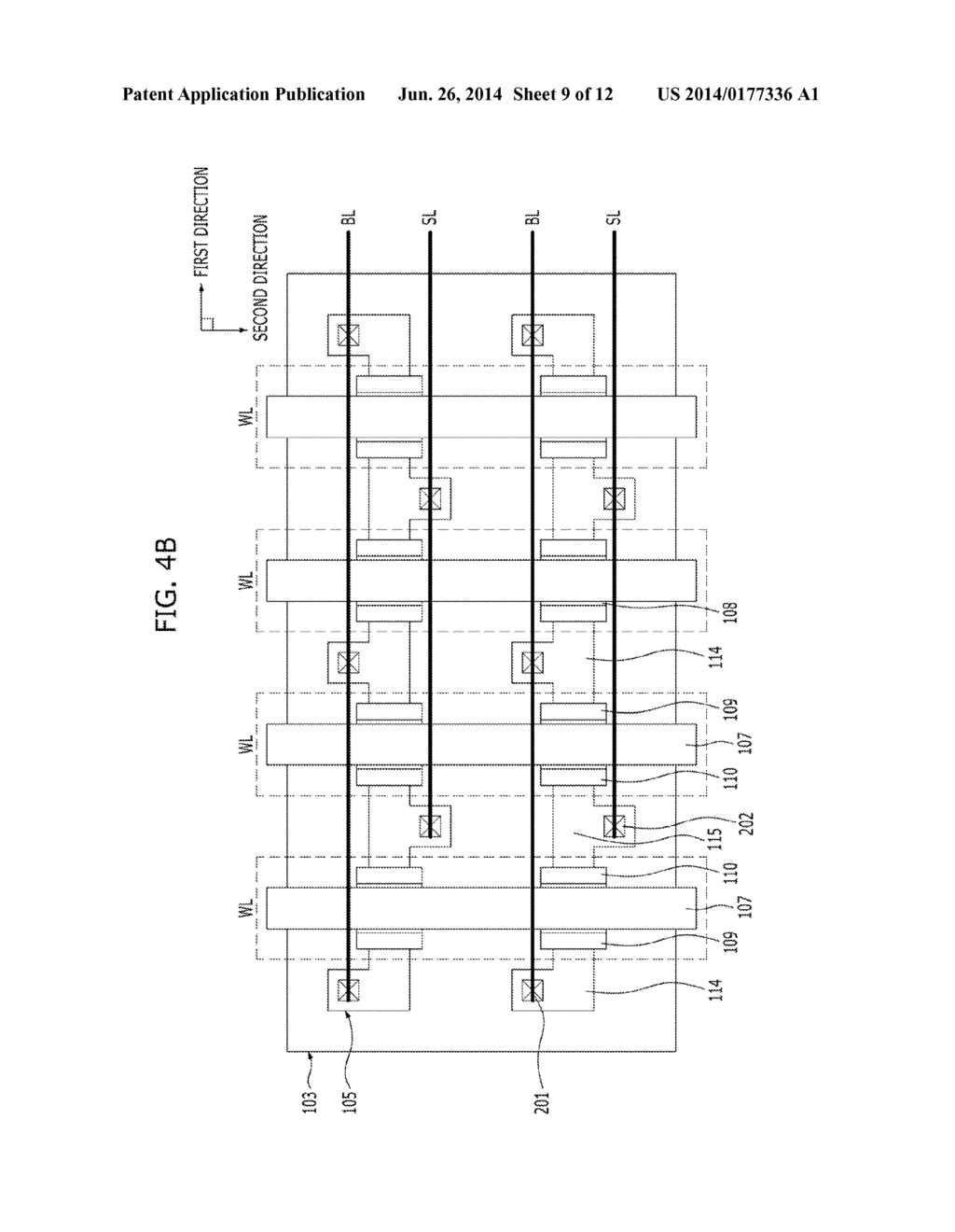 NON-VOLATILE MEMORY DEVICE AND METHOD OF FABRICATING THE SAME - diagram, schematic, and image 10