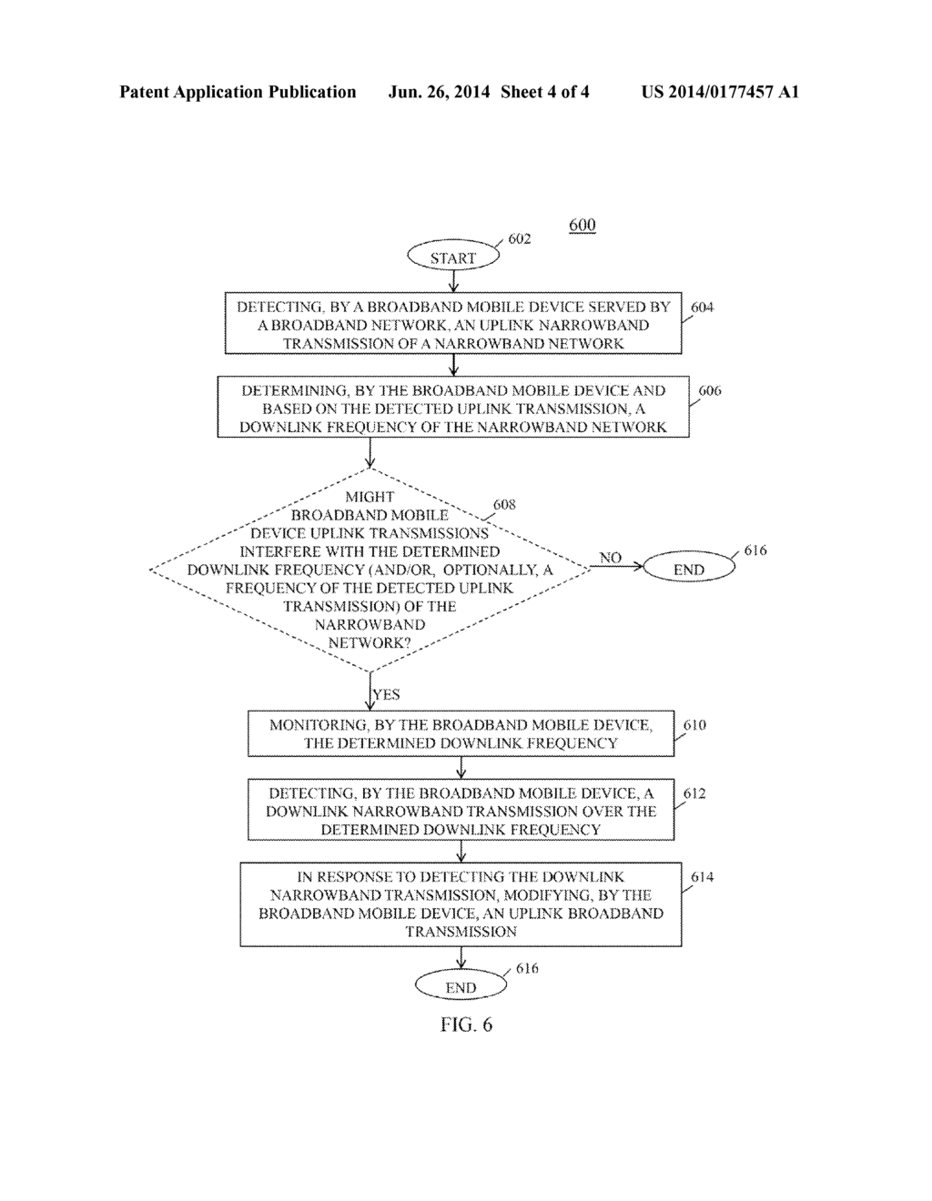 METHOD AND APPARATUS FOR MITIGATING TRANSMISSION INTERFERENCE BETWEEN     NARROWBAND AND BROADBAND MOBILE DEVICES - diagram, schematic, and image 05