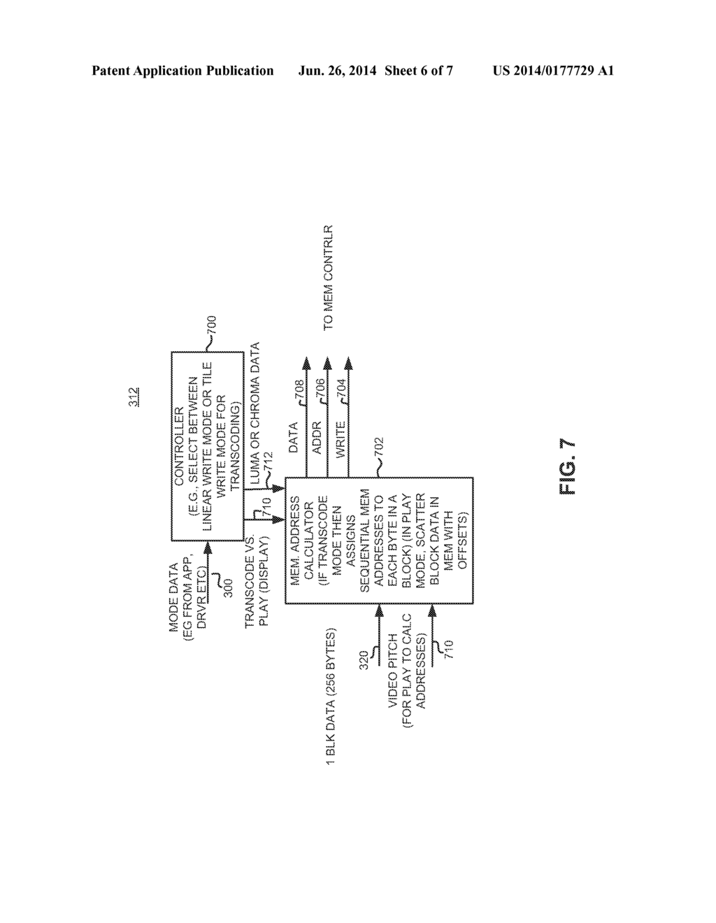 METHOD AND APPARATUS FOR TRANSCODING VIDEO DATA - diagram, schematic, and image 07