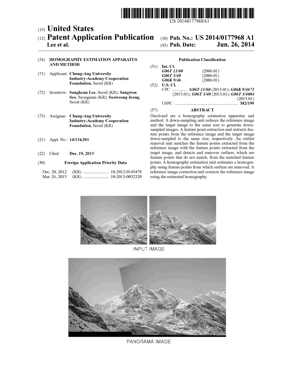 HOMOGRAPHY ESTIMATION APPARATUS AND METHOD - diagram, schematic, and image 01