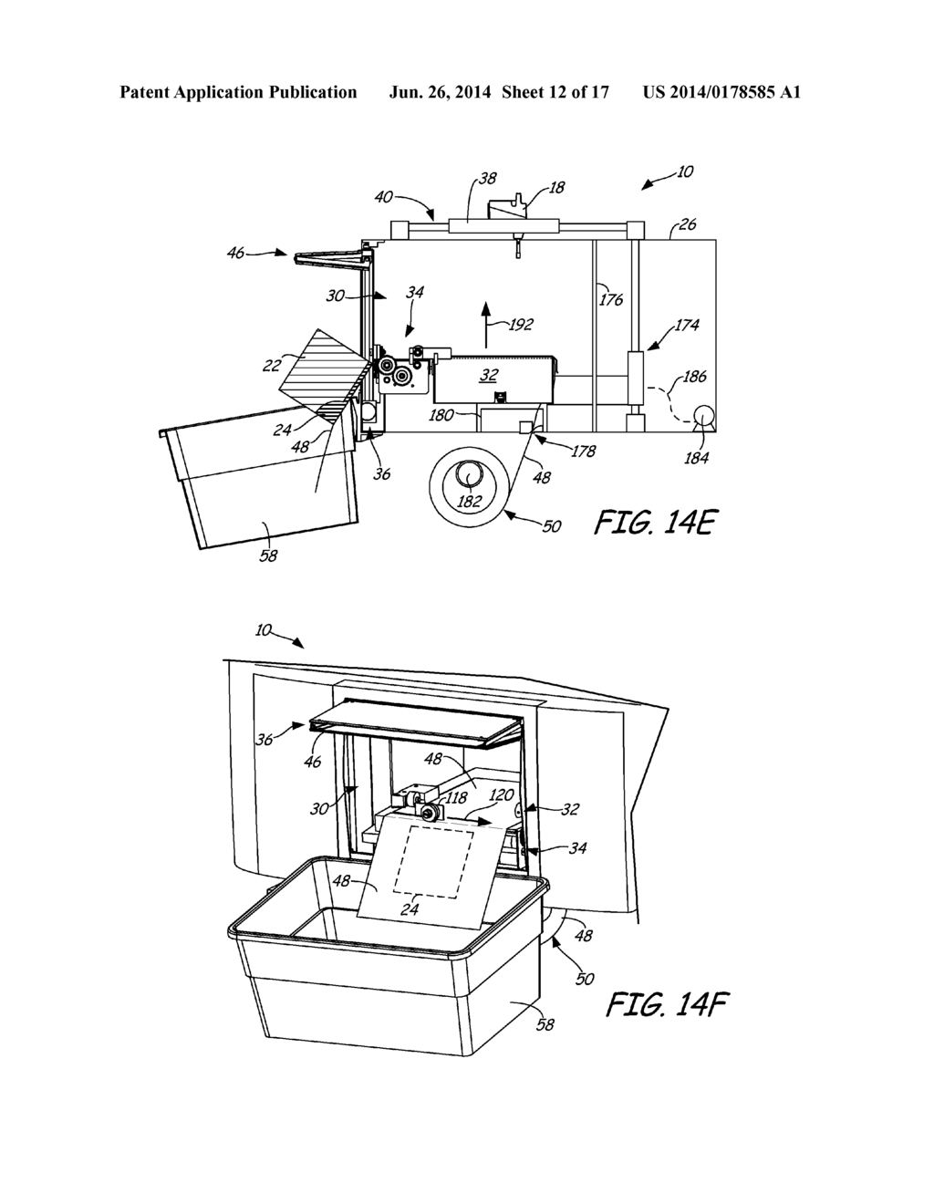 AUTOMATED ADDITIVE MANUFACTURING SYSTEM FOR PRINTING THREE-DIMENSIONAL     PARTS, PRINTING FARM THEREOF, AND METHOD OF USE THEREOF - diagram, schematic, and image 13