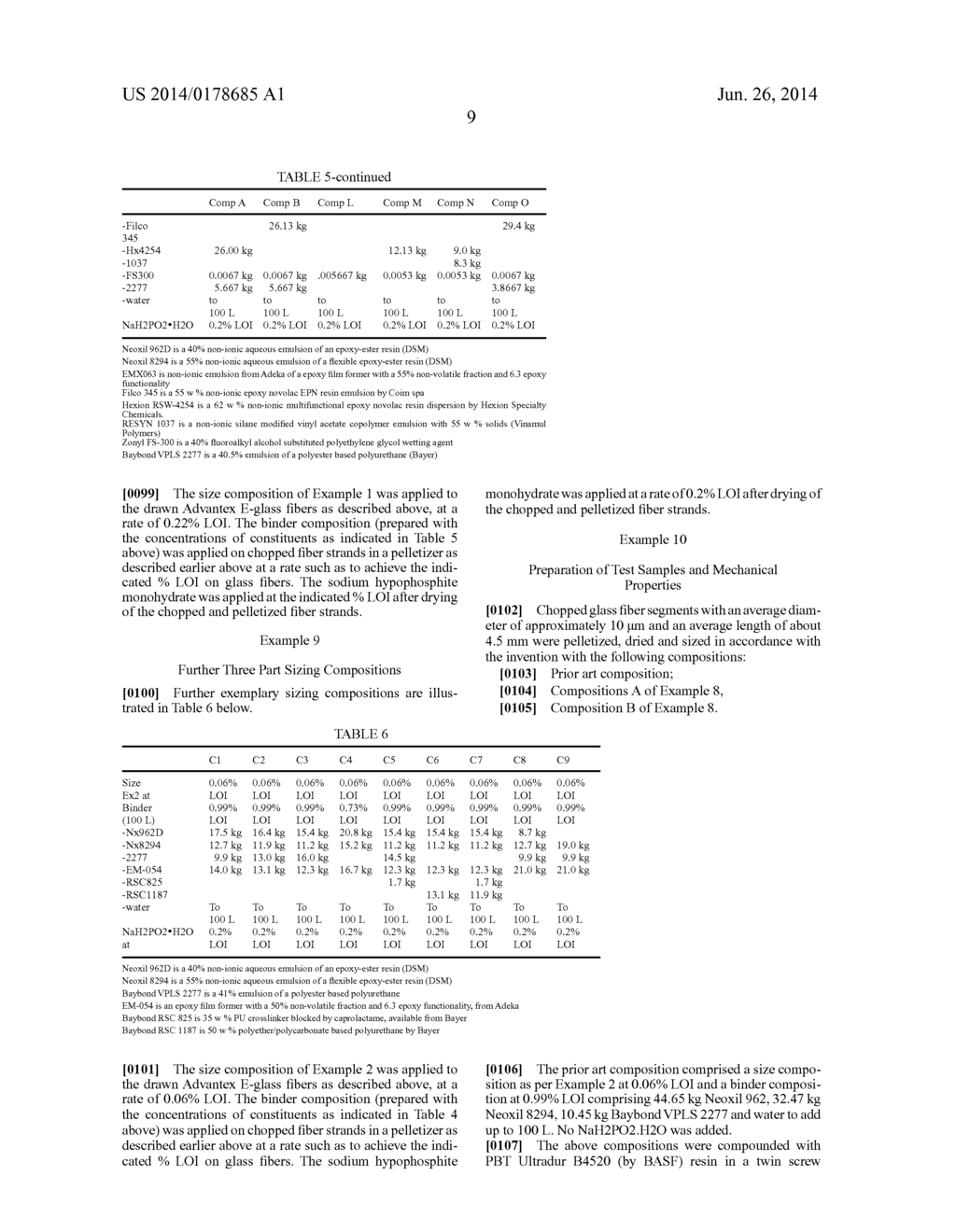 Sizing Composition for Charges Used in Thermoplastic Polymeric Material     Reinforcement, Reinforced Polymeric Materials and Method of Manufacture - diagram, schematic, and image 12