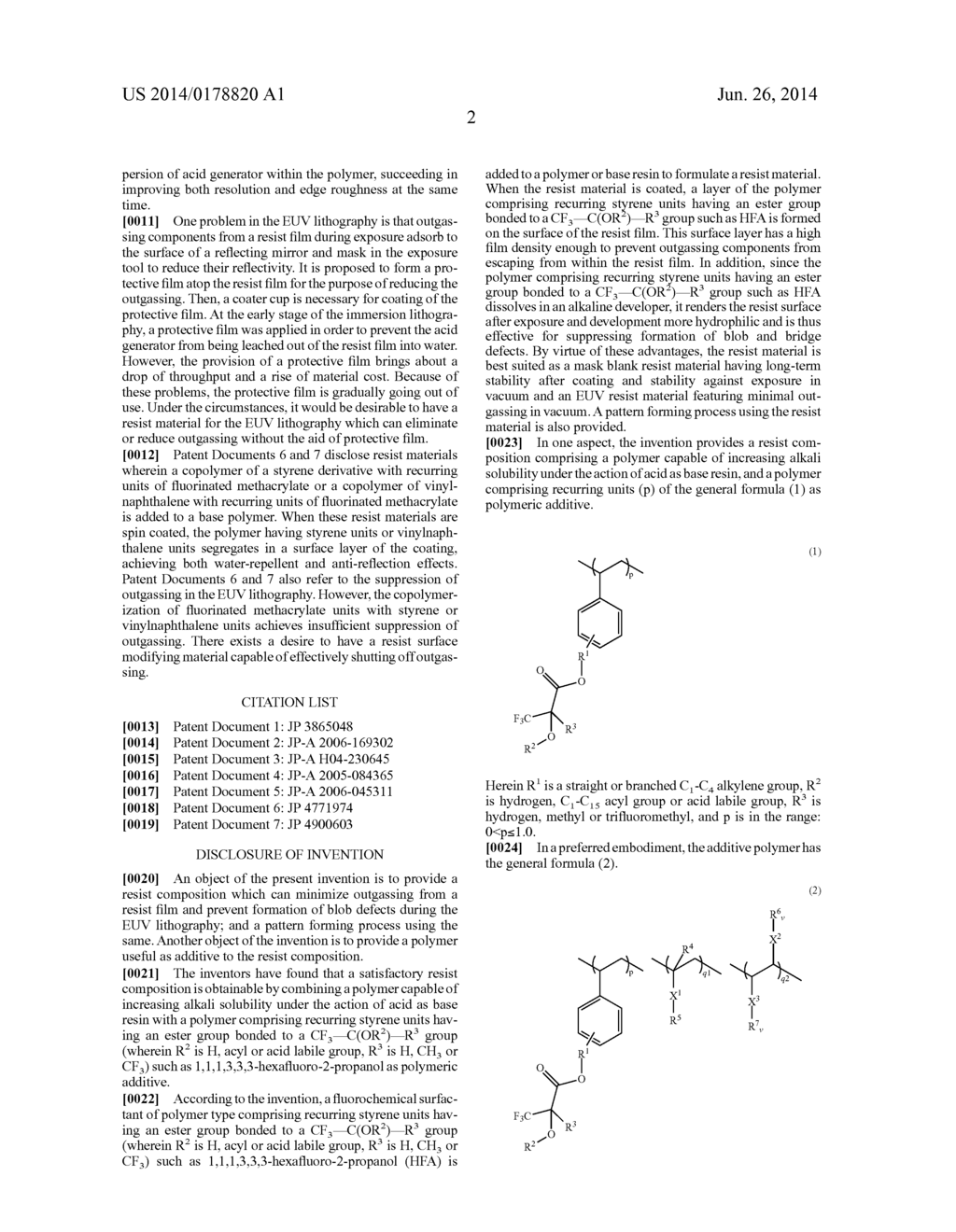 RESIST COMPOSITION, PATTERNING PROCESS AND POLYMER - diagram, schematic, and image 03