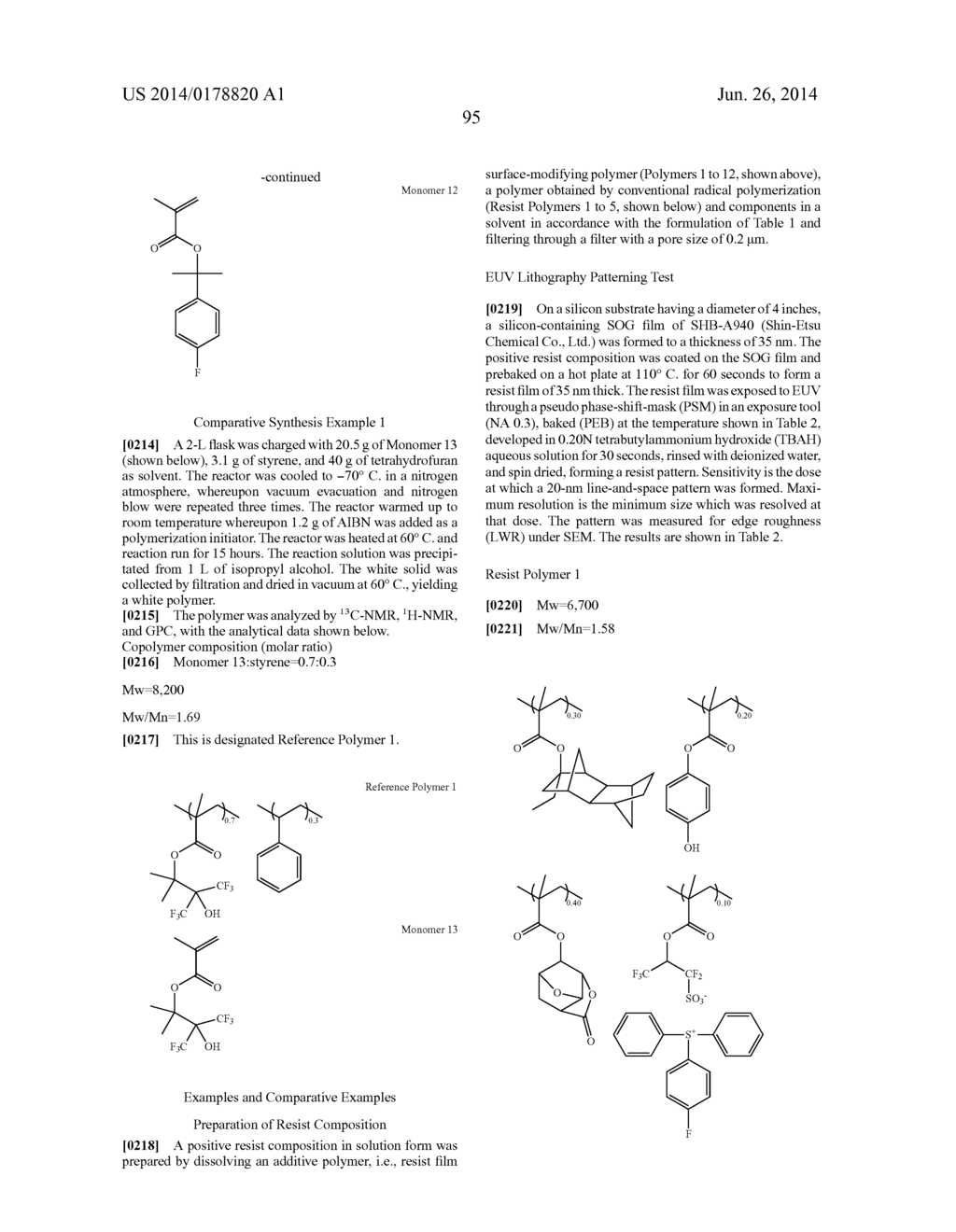 RESIST COMPOSITION, PATTERNING PROCESS AND POLYMER - diagram, schematic, and image 96