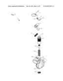 CHAIN OR BELT TENSIONER WITH A RATCHET THAT DEACTIVATES diagram and image