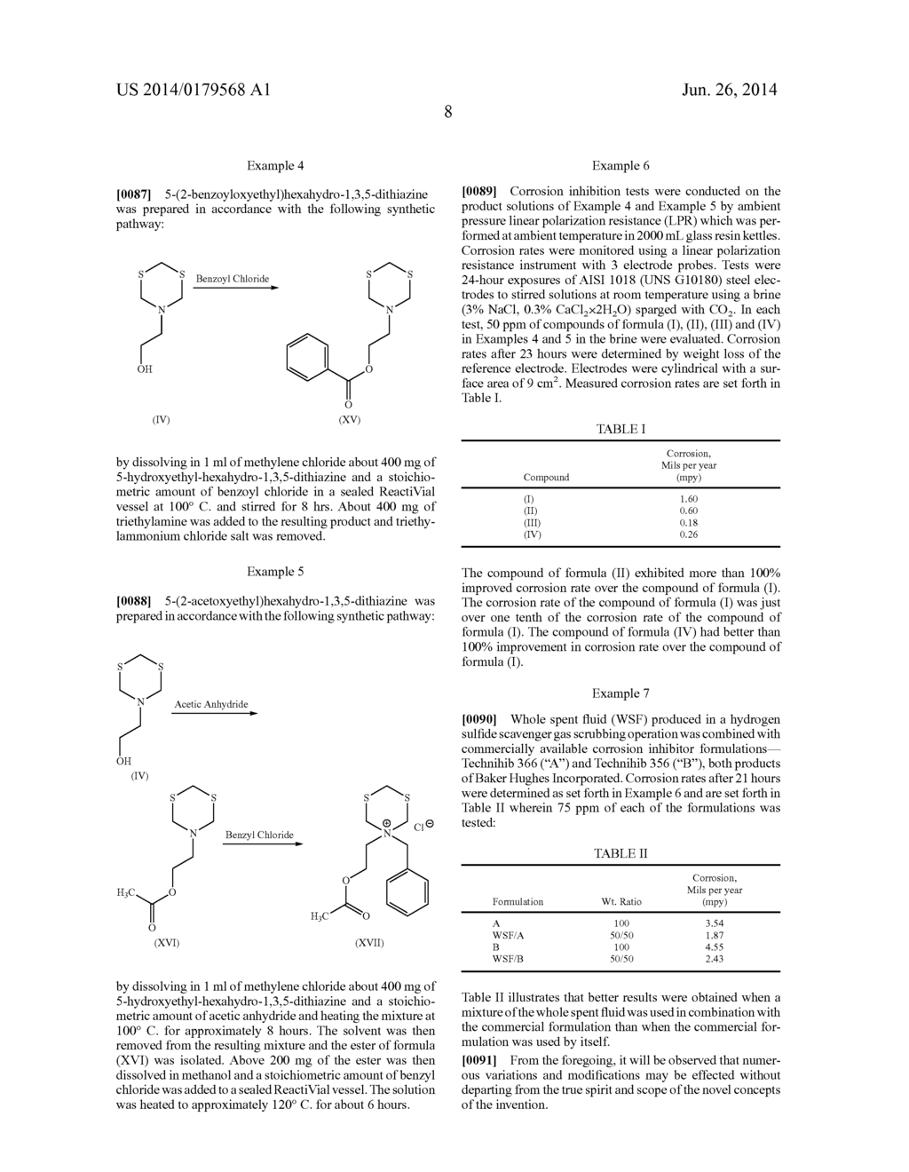 Method of Using Dithiazines and Derivatives Thereof in the Treatment of     Wells - diagram, schematic, and image 21