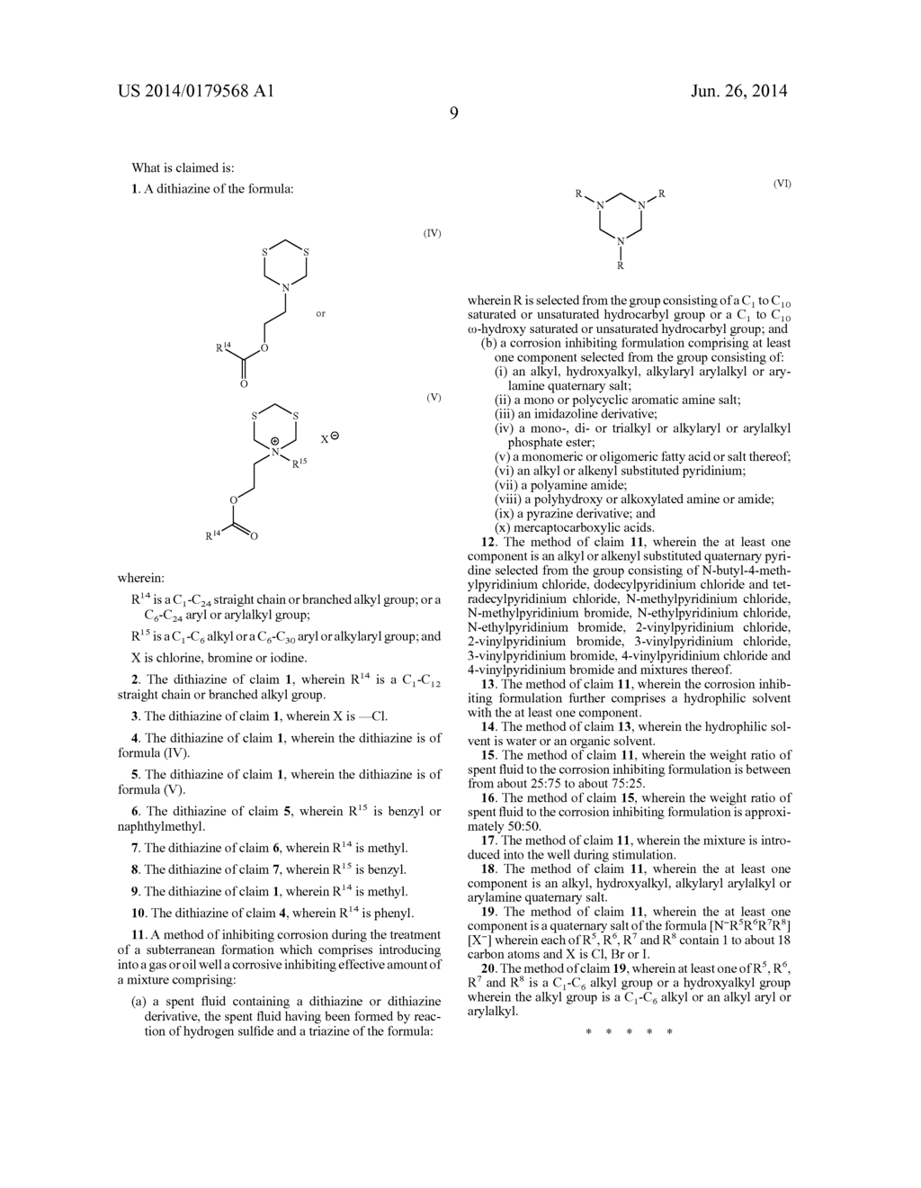 Method of Using Dithiazines and Derivatives Thereof in the Treatment of     Wells - diagram, schematic, and image 22