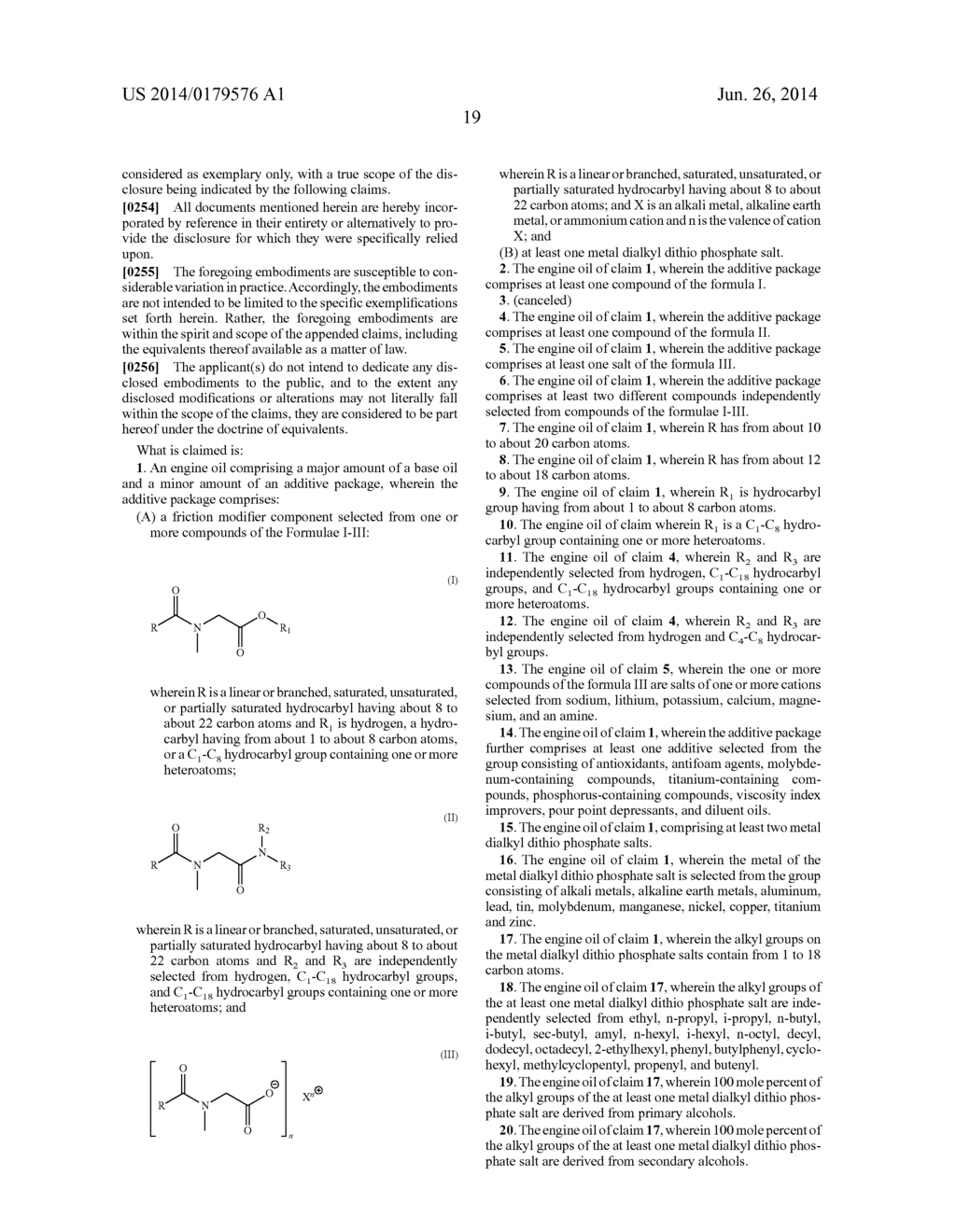 ADDITIVE COMPOSITIONS WITH A FRICTION MODIFIER AND A METAL DIALKYL DITHIO     PHOSPHATE SALT - diagram, schematic, and image 20