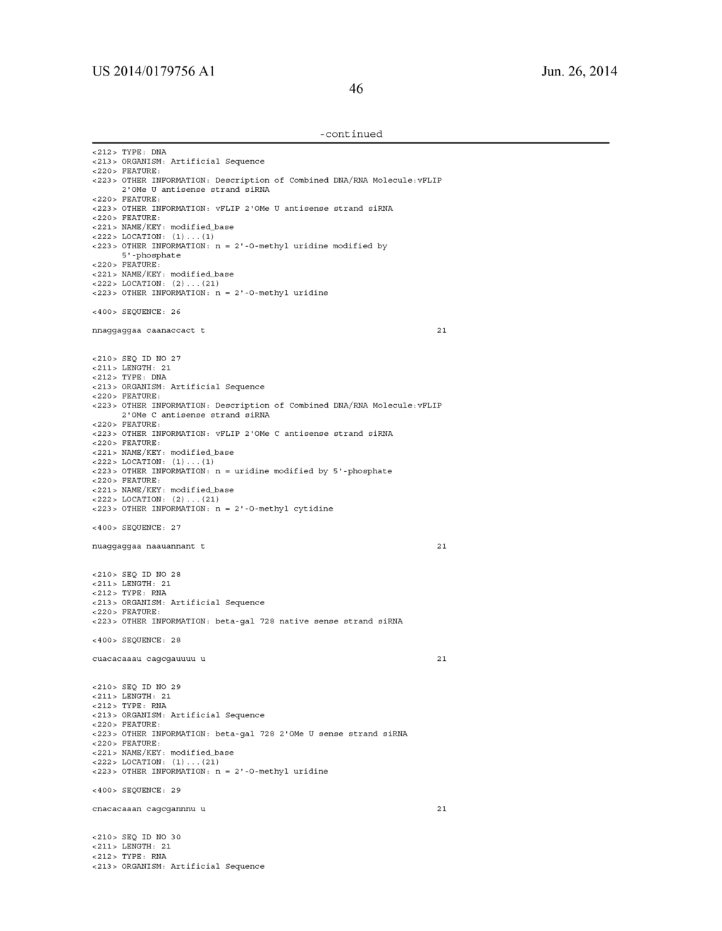 MODIFIED SIRNA MOLECULES AND USES THEREOF - diagram, schematic, and image 74