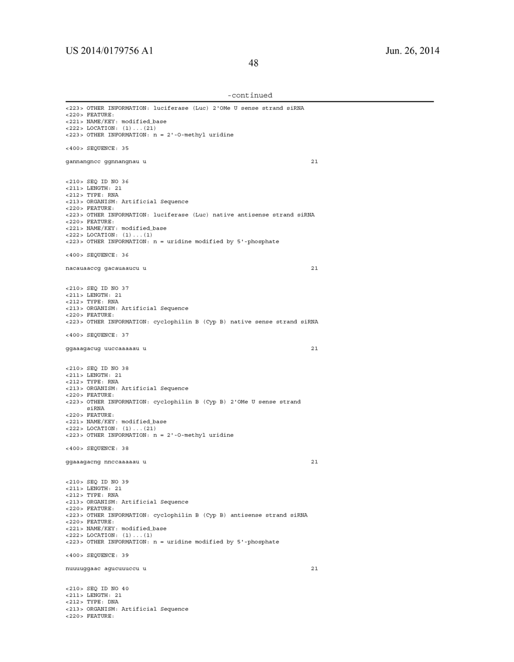 MODIFIED SIRNA MOLECULES AND USES THEREOF - diagram, schematic, and image 76