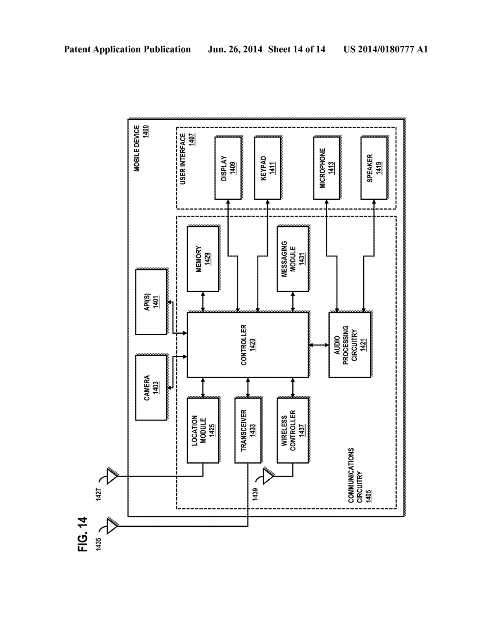 METHOD AND APPARATUS FOR PAIRING OF A POINT OF SALE SYSTEM AND MOBILE     DEVICE - diagram, schematic, and image 15