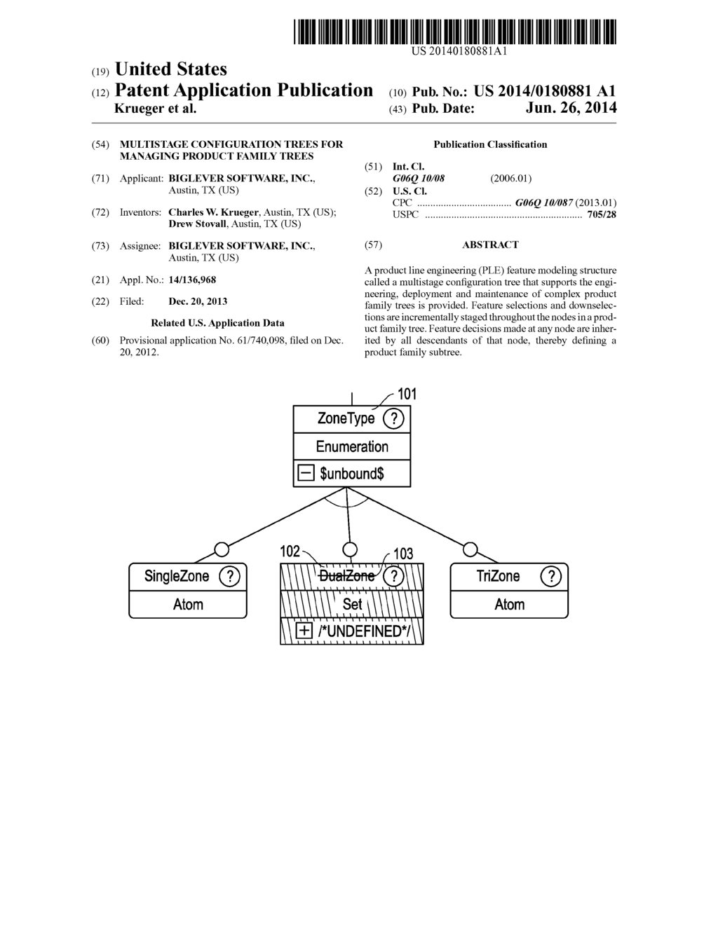 Multistage Configuration Trees for Managing Product Family Trees - diagram, schematic, and image 01