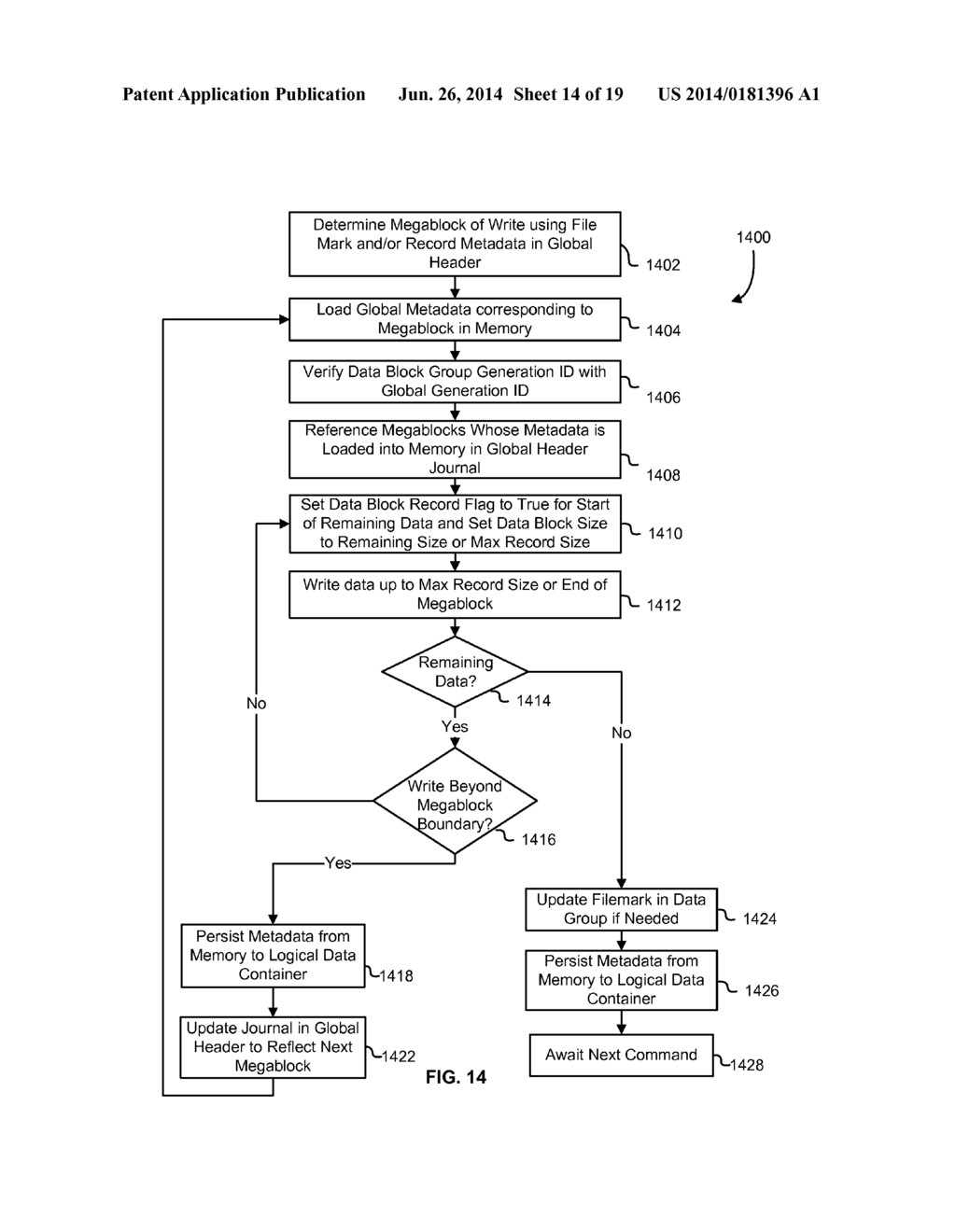 VIRTUAL TAPE USING A LOGICAL DATA CONTAINER - diagram, schematic, and image 15