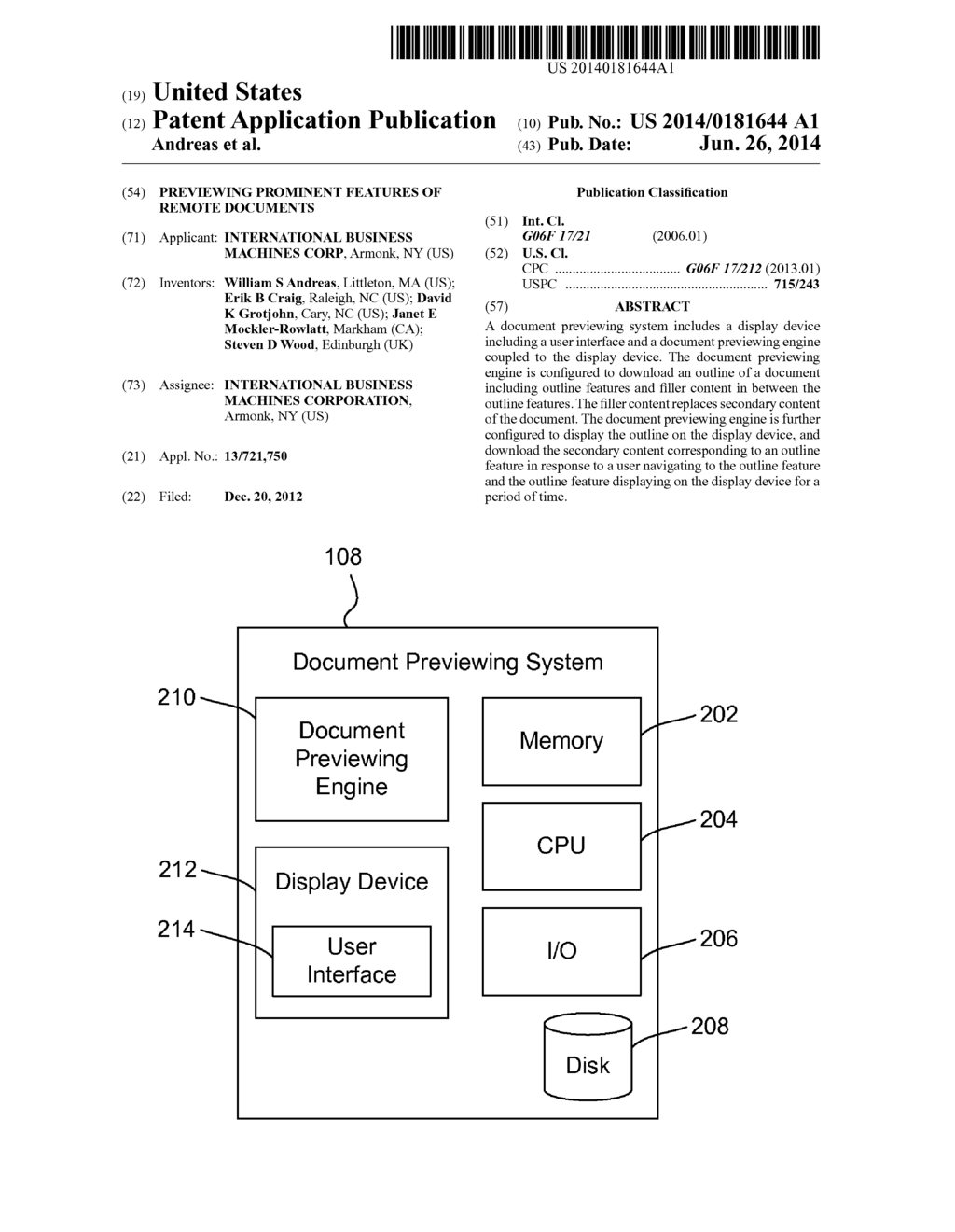 PREVIEWING PROMINENT FEATURES OF REMOTE DOCUMENTS - diagram, schematic, and image 01