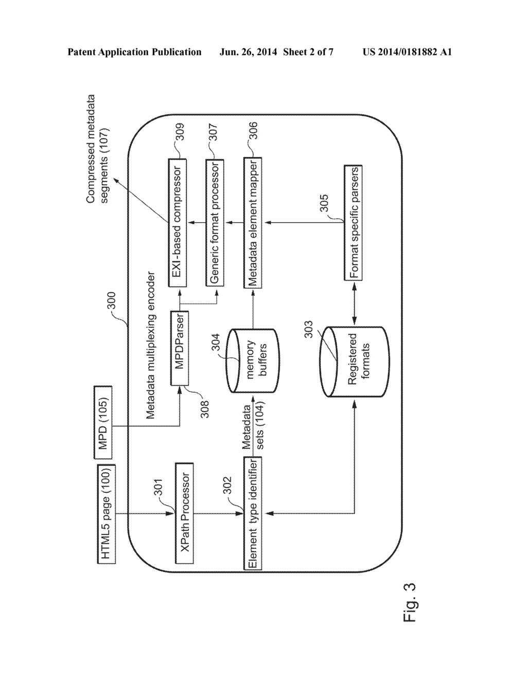 Method for transmitting metadata documents associated with a video - diagram, schematic, and image 03