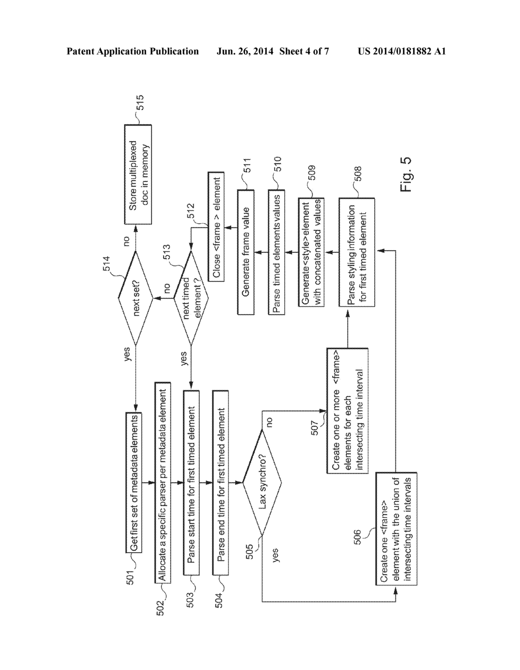 Method for transmitting metadata documents associated with a video - diagram, schematic, and image 05