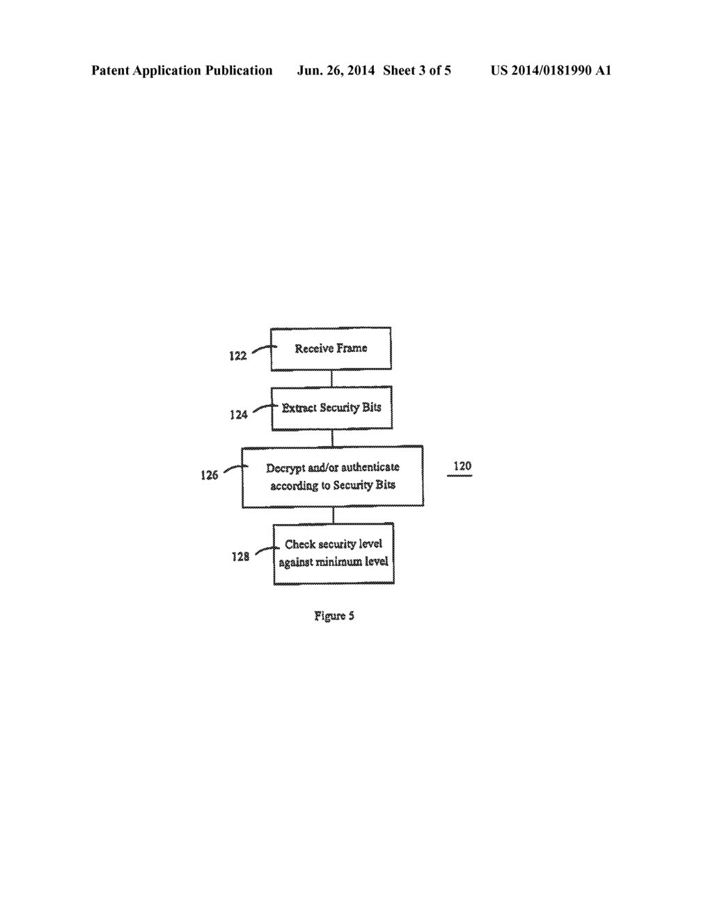 METHOD AND APPARATUS FOR SYNCHRONIZING AN ADAPTABLE SECURITY LEVEL IN AN     ELECTRONIC COMMUNICATION - diagram, schematic, and image 04