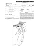 SHAVING DEVICE WITH A PAD diagram and image