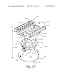 SHAVING DEVICE WITH A PAD diagram and image