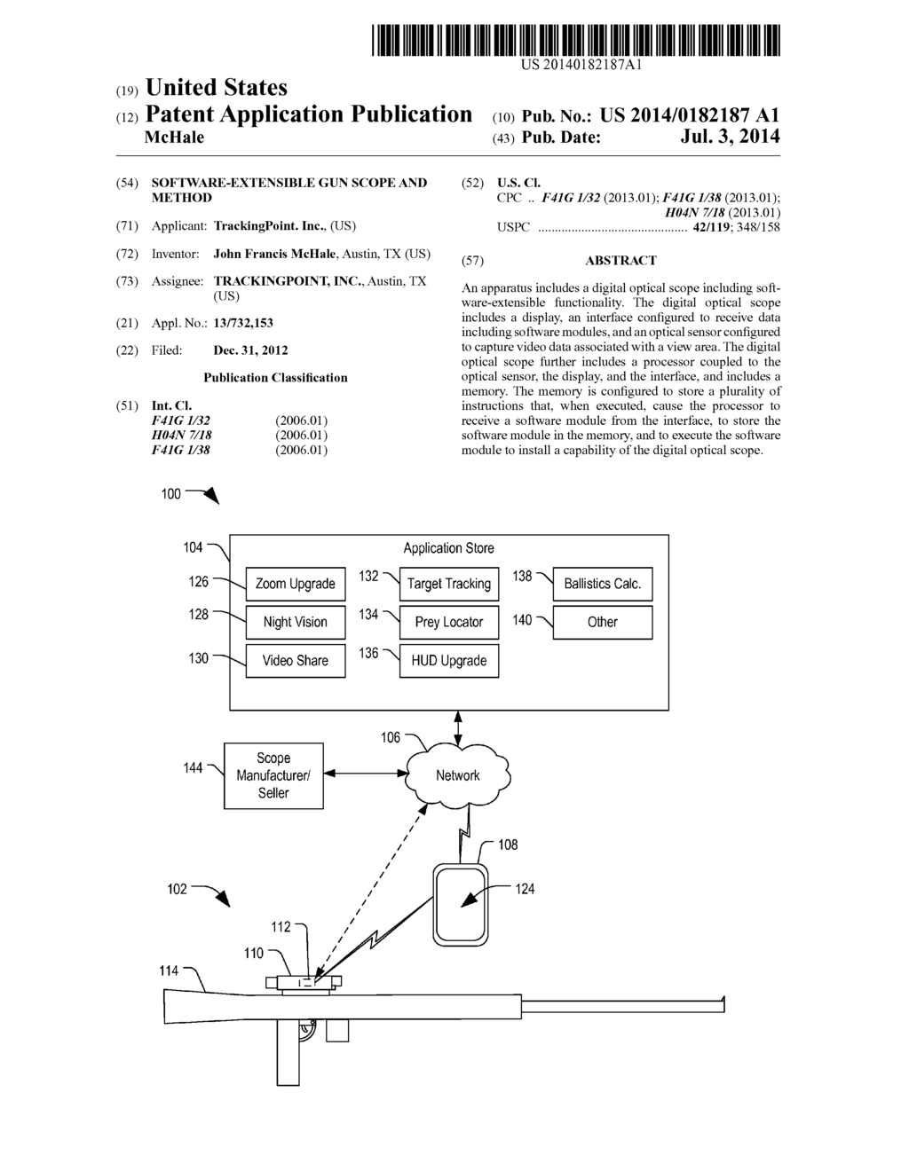 Software-Extensible Gun Scope and Method - diagram, schematic, and image 01