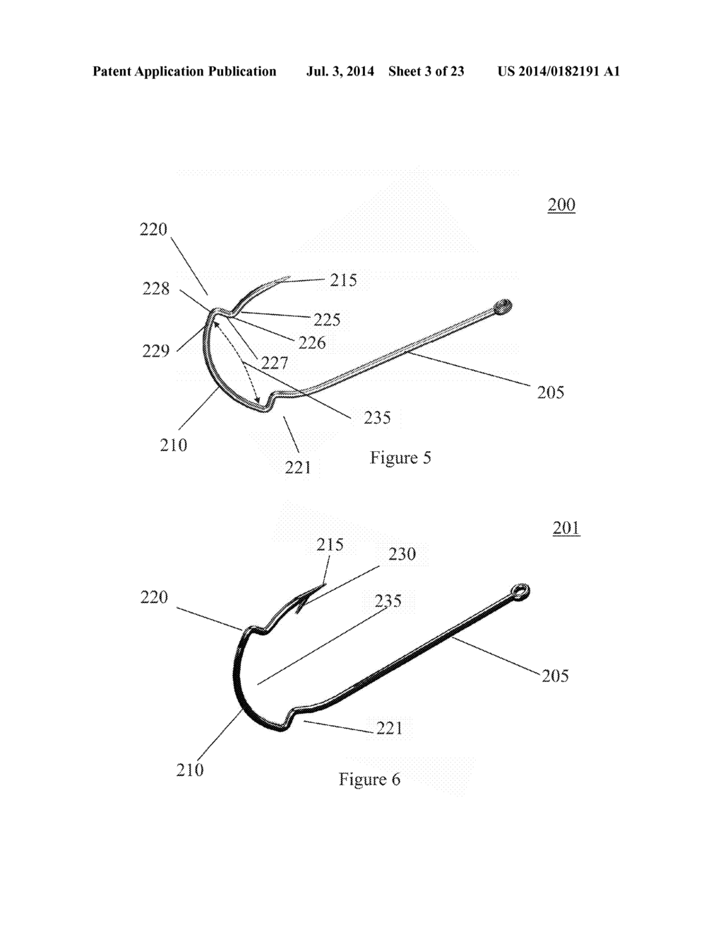 Fish Hook with Bait and Fish Retention Features - diagram, schematic, and image 04