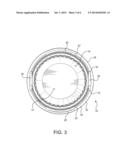 Blow Molded Nursery Container with Stiffened Rim and Flexible Handles diagram and image