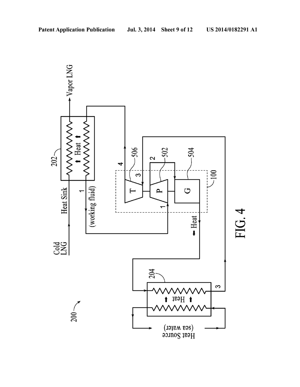 Power Recovery System Using A Rankine Power Cycle Incorporating A     Two-Phase Liquid-Vapor Expander With Electric Generator - diagram, schematic, and image 10