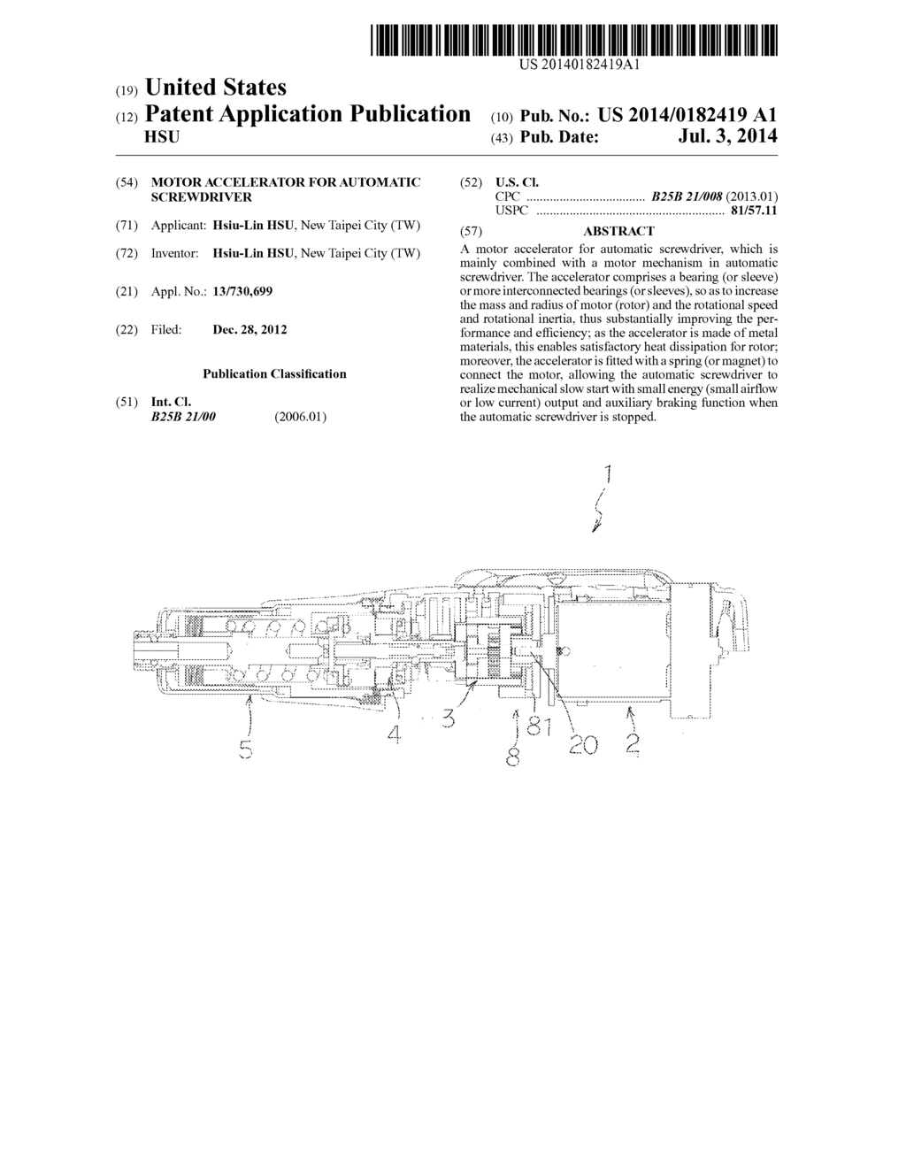 Motor Accelerator for Automatic Screwdriver - diagram, schematic, and image 01