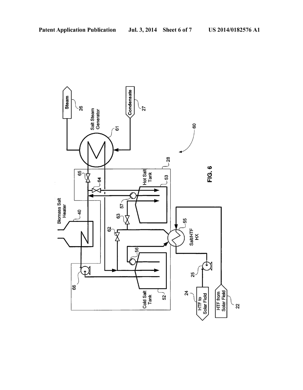 System for Improved Hybridization of Thermal Solar and Biomass and Fossil     Fuel Based Energy Systems - diagram, schematic, and image 07