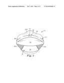 FILTERING FACE-PIECE RESPIRATOR HAVING WELDED INDICIA HIDDEN IN PLEAT diagram and image