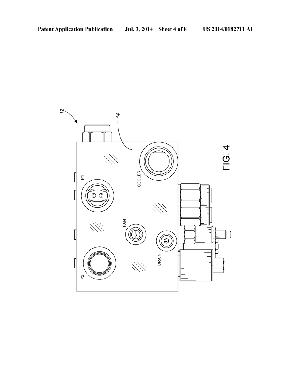 Pump Fan Control Circuit And Block For Truck Mountable Hydraulic System - diagram, schematic, and image 05