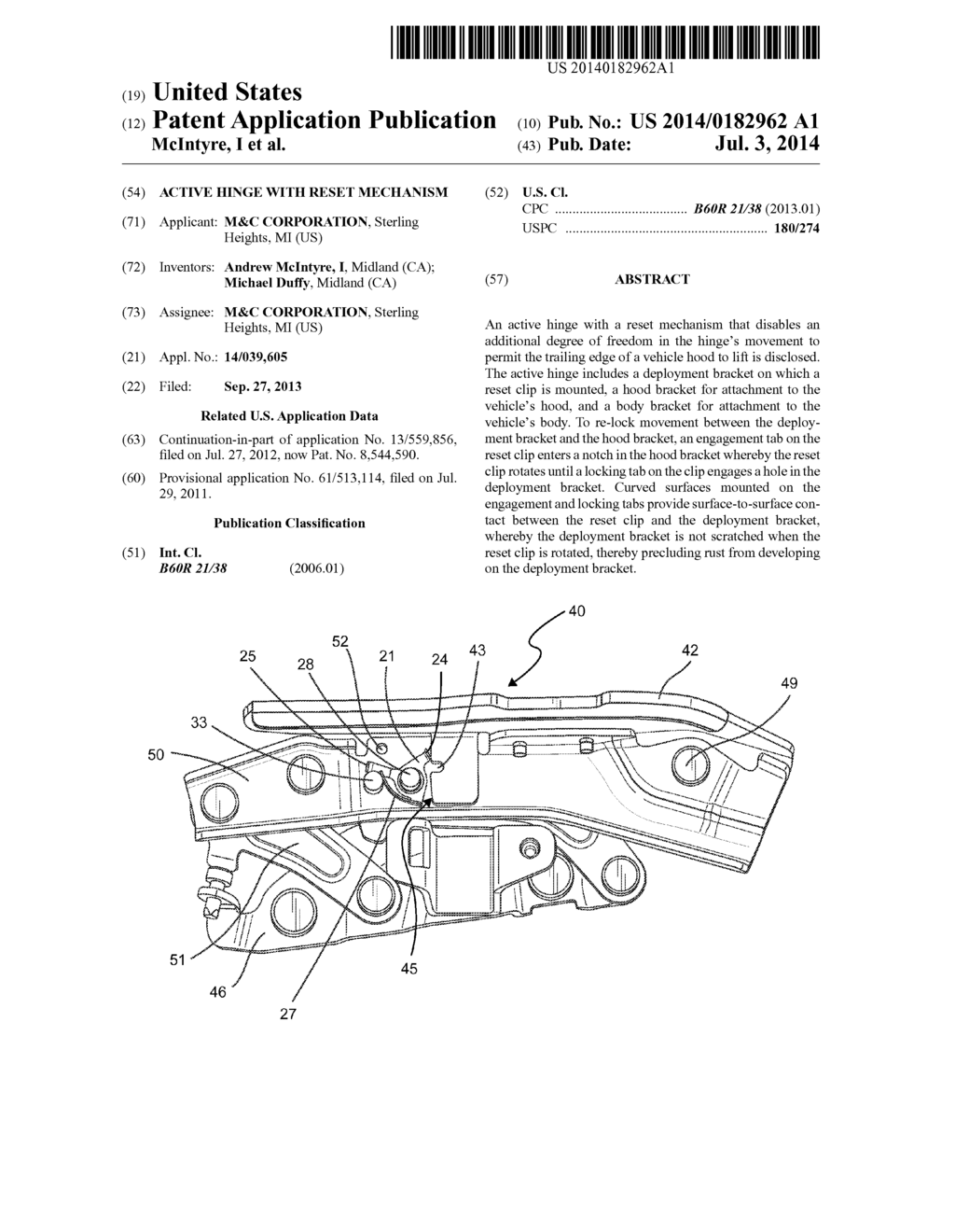 ACTIVE HINGE WITH RESET MECHANISM - diagram, schematic, and image 01