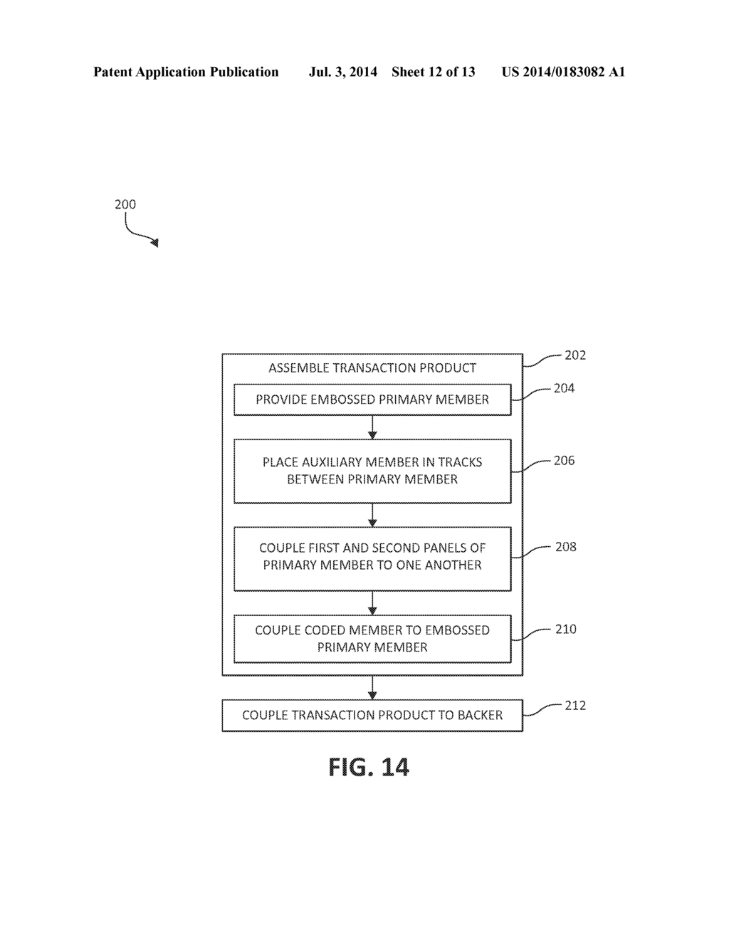 TRANSACTION PRODUCT WITH MOVABLE MEMBER - diagram, schematic, and image 13