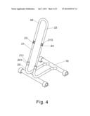 Bicycle parking apparatus diagram and image