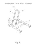 Bicycle parking apparatus diagram and image