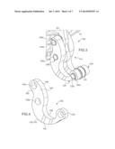 BOOMERANG LINK WITH VIBRATION FILTERING ABILITY AND AIRCRAFT ENGINE MOUNT     PROVIDED WITH SUCH LINK diagram and image