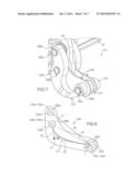 BOOMERANG LINK WITH VIBRATION FILTERING ABILITY AND AIRCRAFT ENGINE MOUNT     PROVIDED WITH SUCH LINK diagram and image