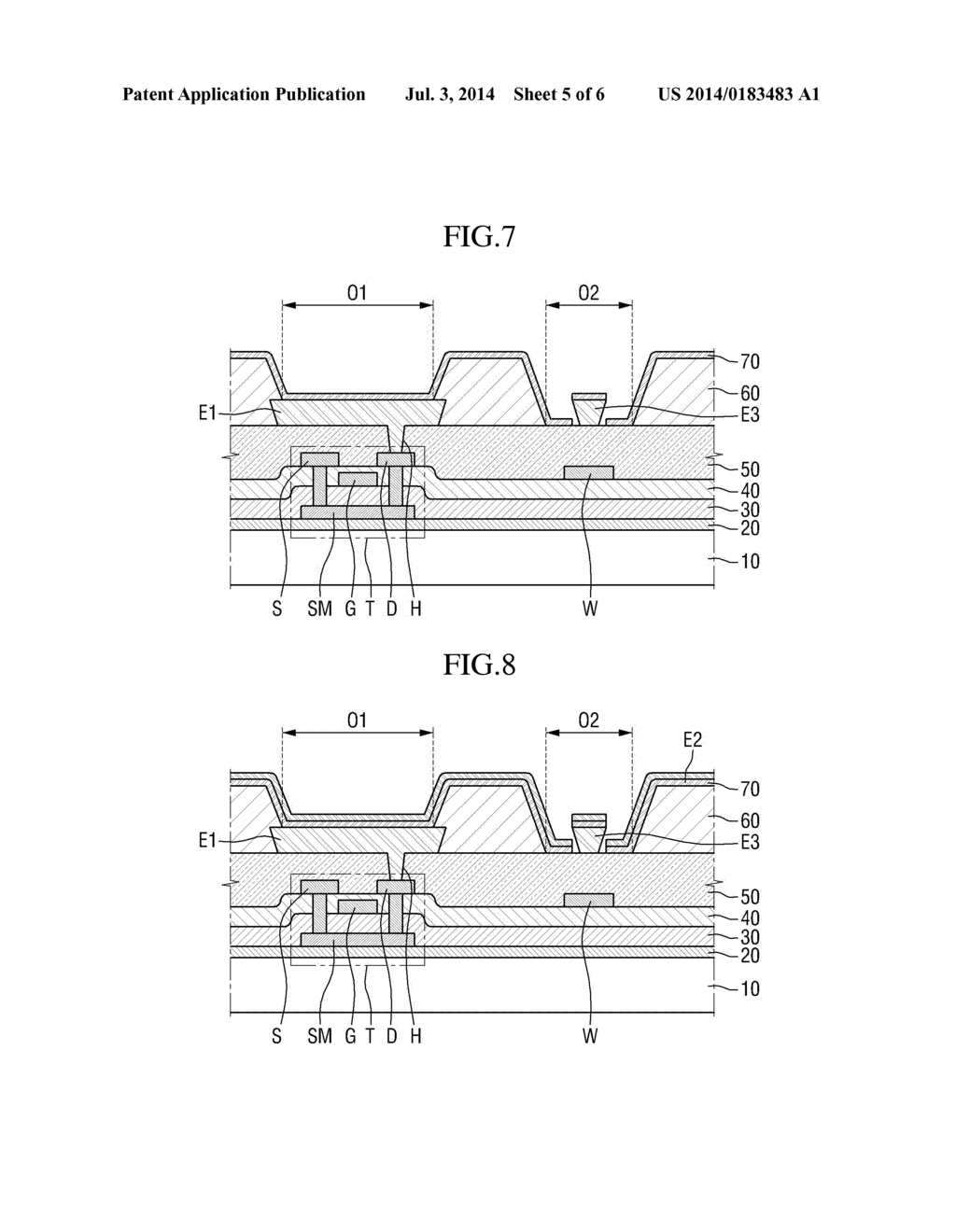 ORGANIC LIGHT-EMITTING DISPLAY DEVICE AND METHOD OF MANUFACTURING THE SAME - diagram, schematic, and image 06