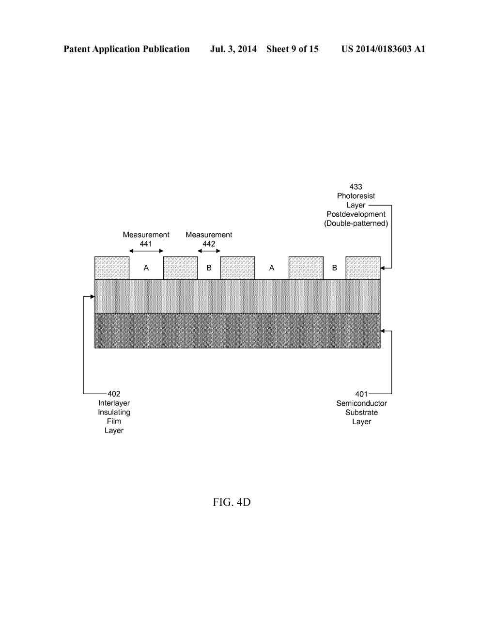 SIGNAL PATH AND METHOD OF MANUFACTURING A MULTIPLE-PATTERNED SEMICONDUCTOR     DEVICE - diagram, schematic, and image 10